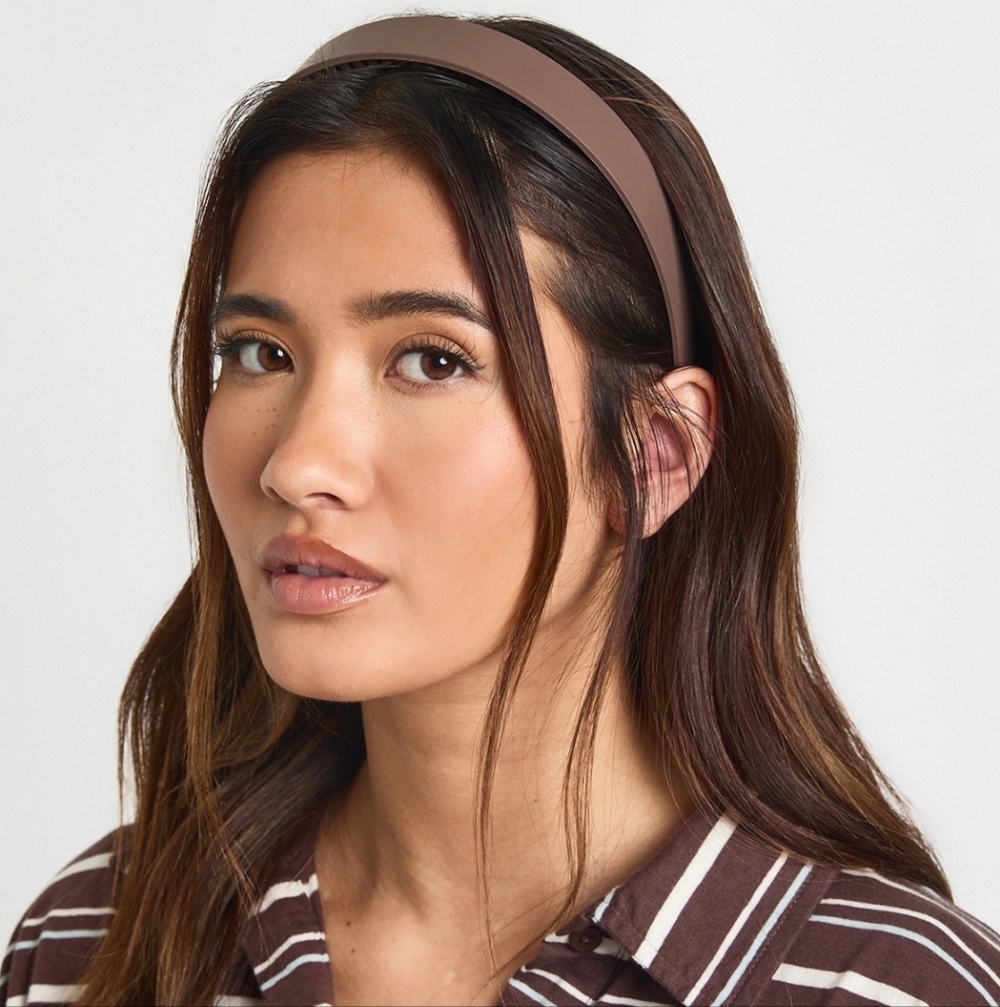 Non Slip Extra Grip Headband Brown BOOHOO